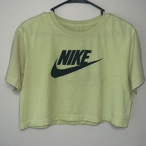 Nike lime crop top